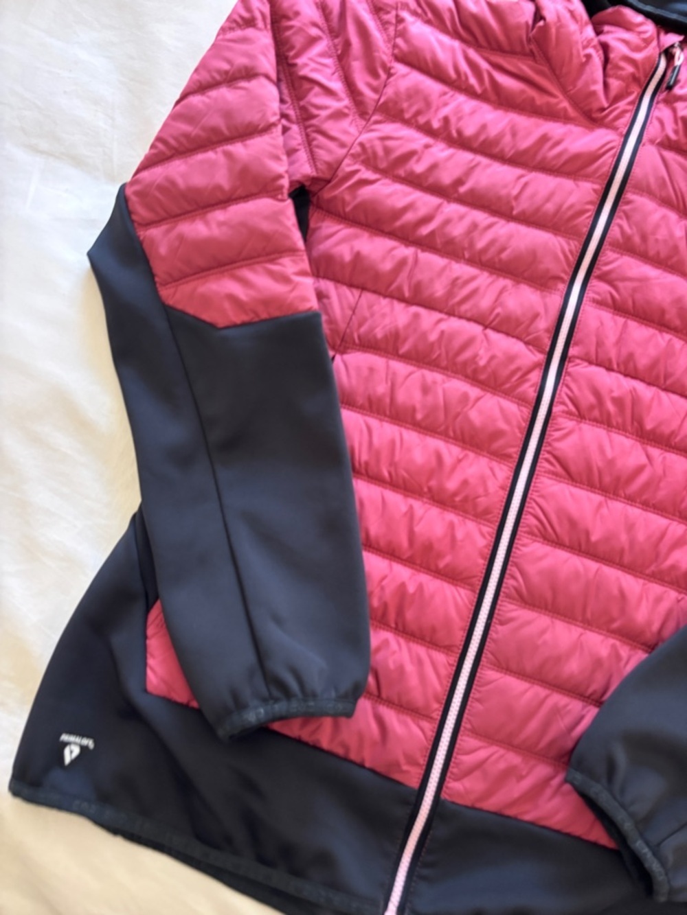 CMP puffer jacket pink black peony Unlimitech women's hybrid jacket quilted - Picture 10 of 16